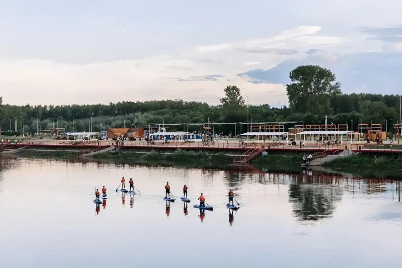 В Башкирии открылась образцовая набережная с развитой спортивной инфраструктурой