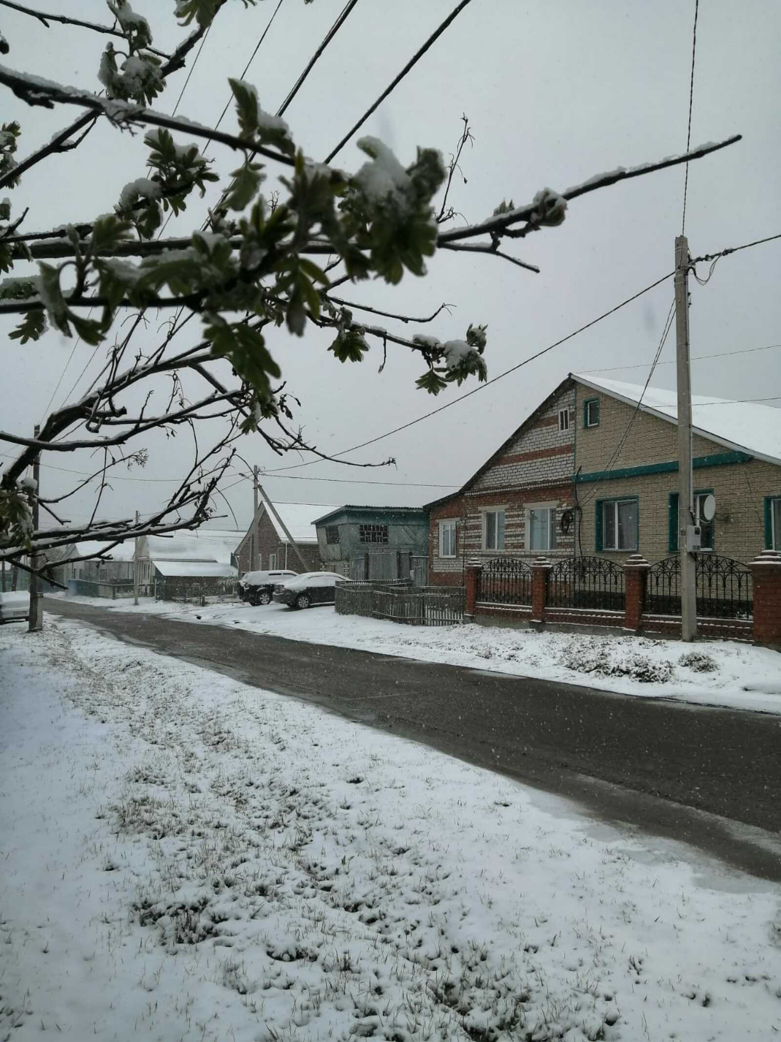 В первые майские выходные в Башкирии выпал снег