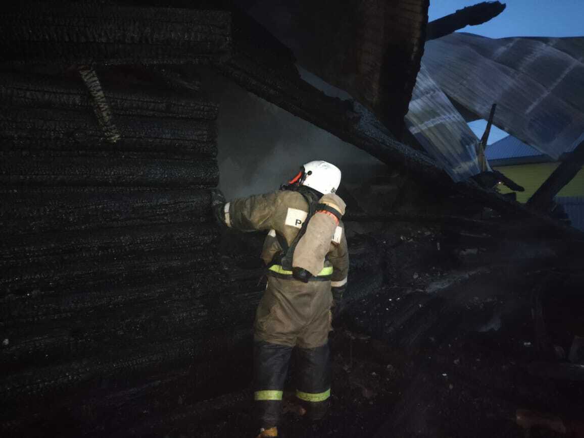 Пожар в Мечетлинском районе Башкирии