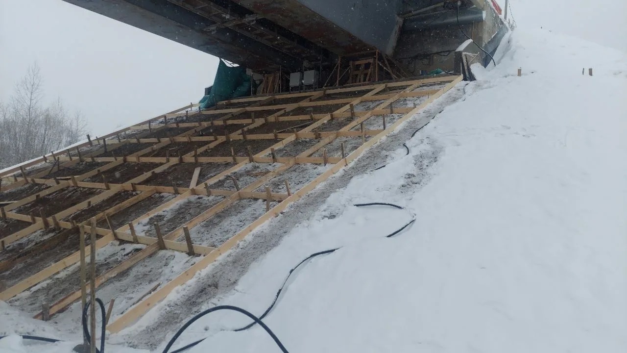 В Башкирии реконструируют опоры моста