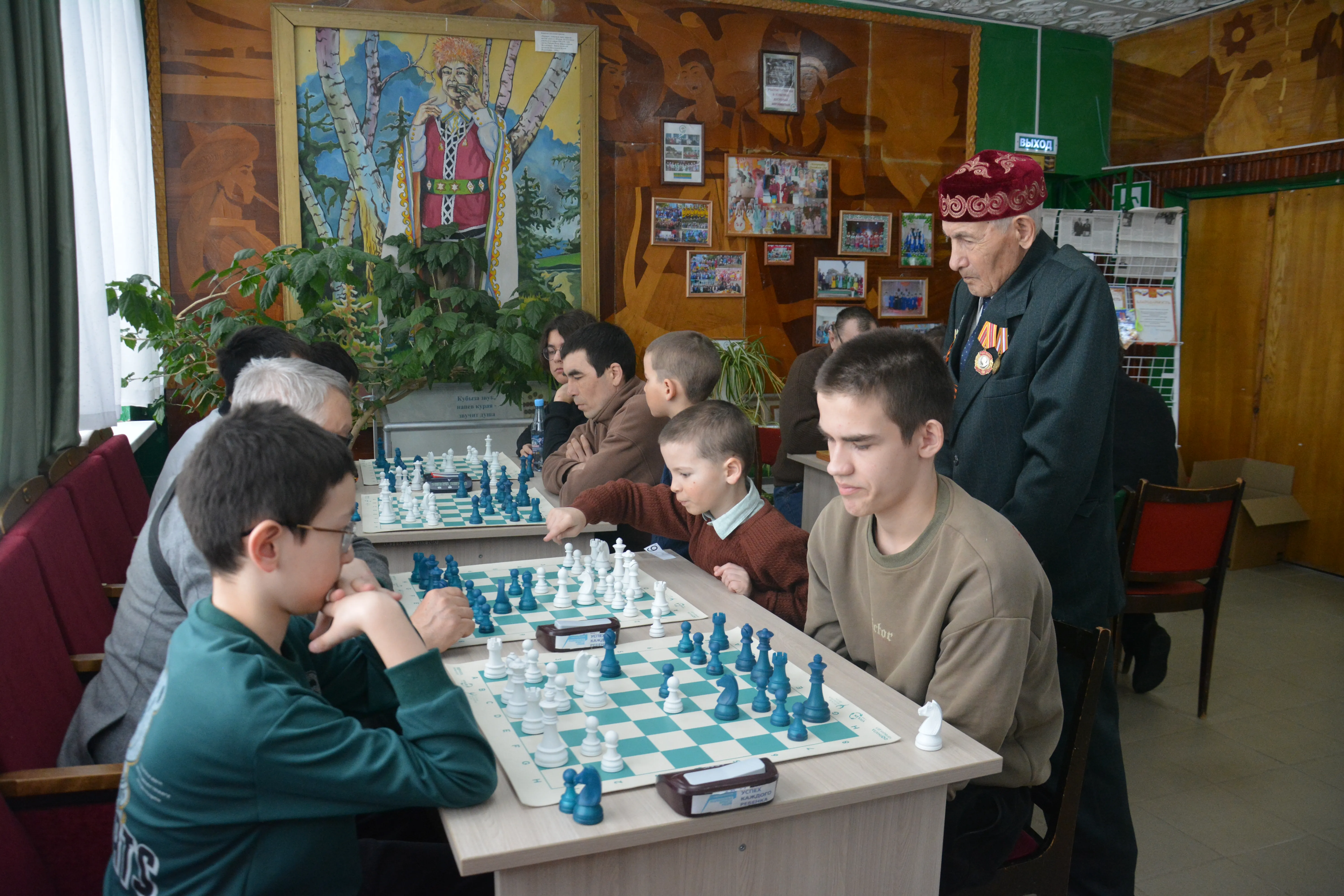 В Мечетлинском районе идет шахматный турнир посвященный Салавату Ахъямову