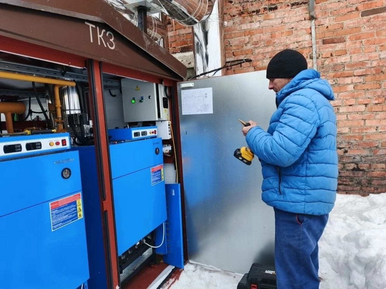 Газификация школы в деревне Кургатово Башкирии