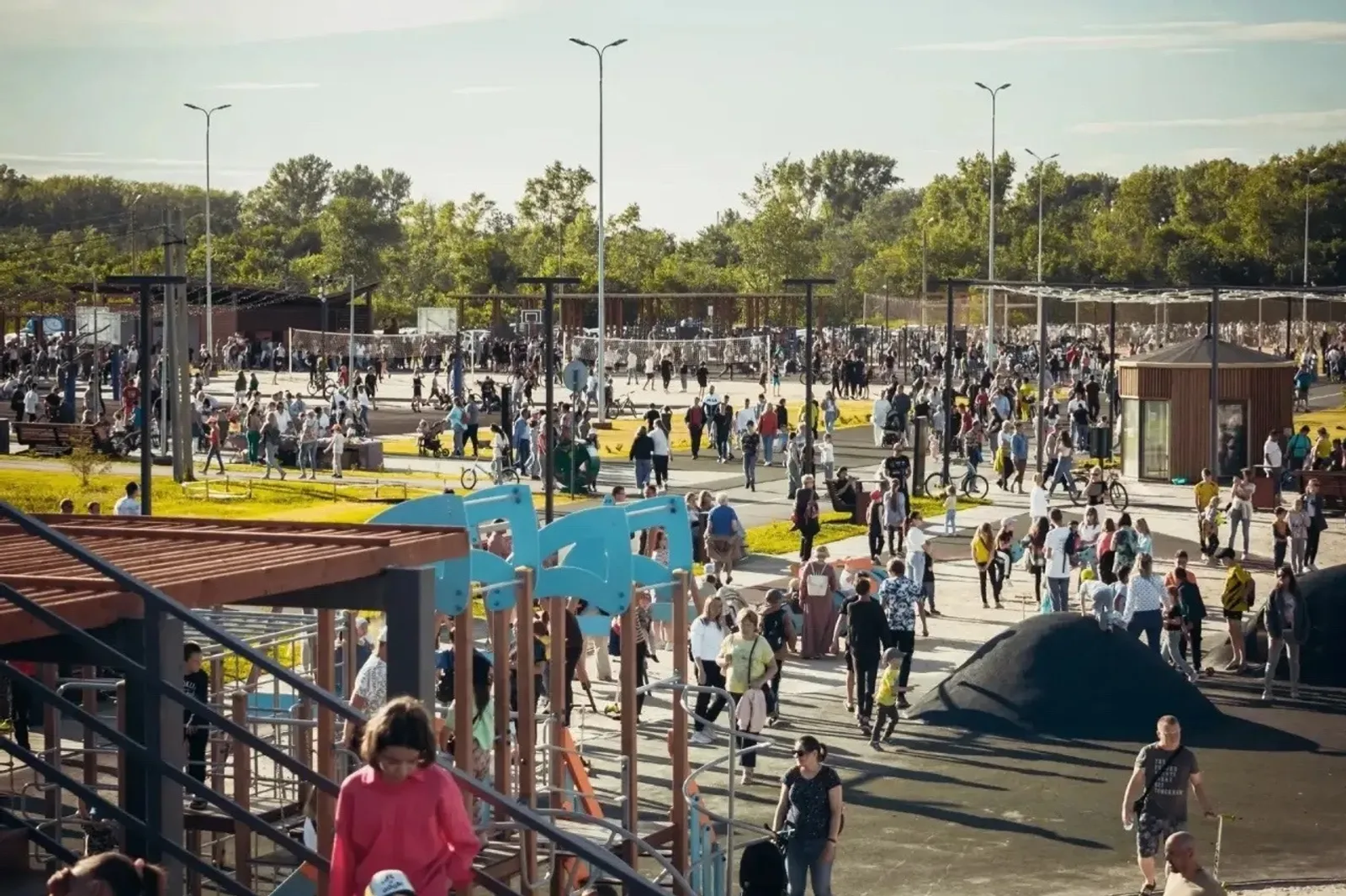 В Башкирии открылась образцовая набережная с развитой спортивной инфраструктурой