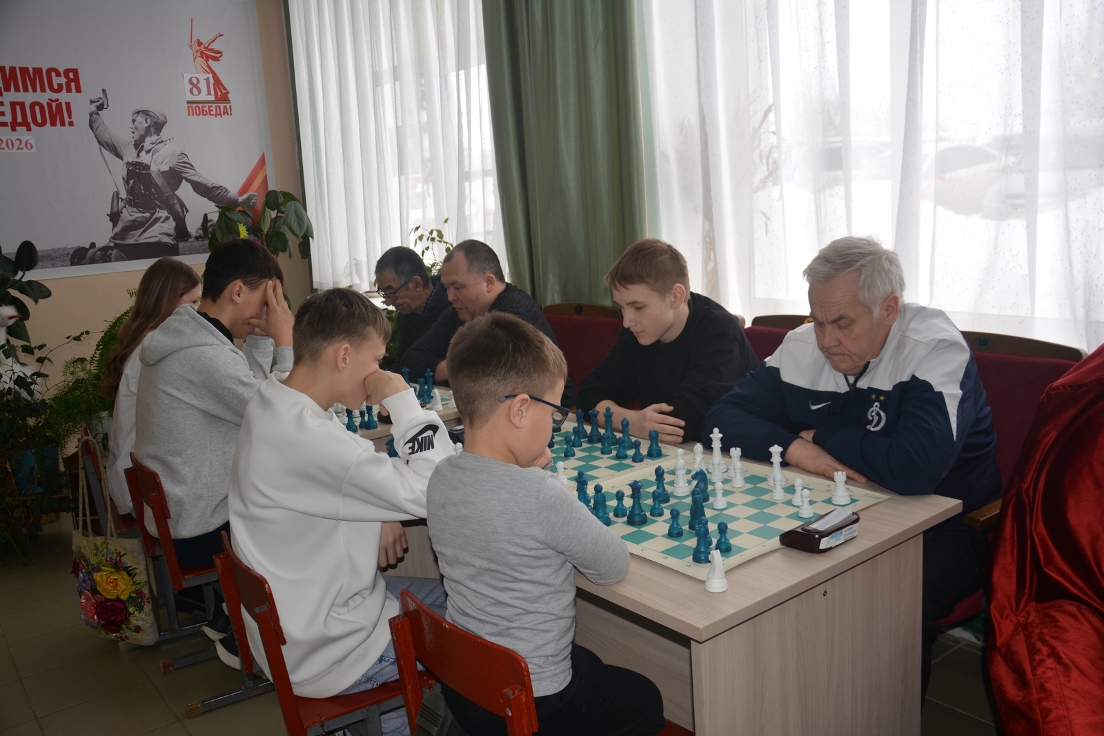 В Мечетлинском районе идет шахматный турнир посвященный Салавату Ахъямову