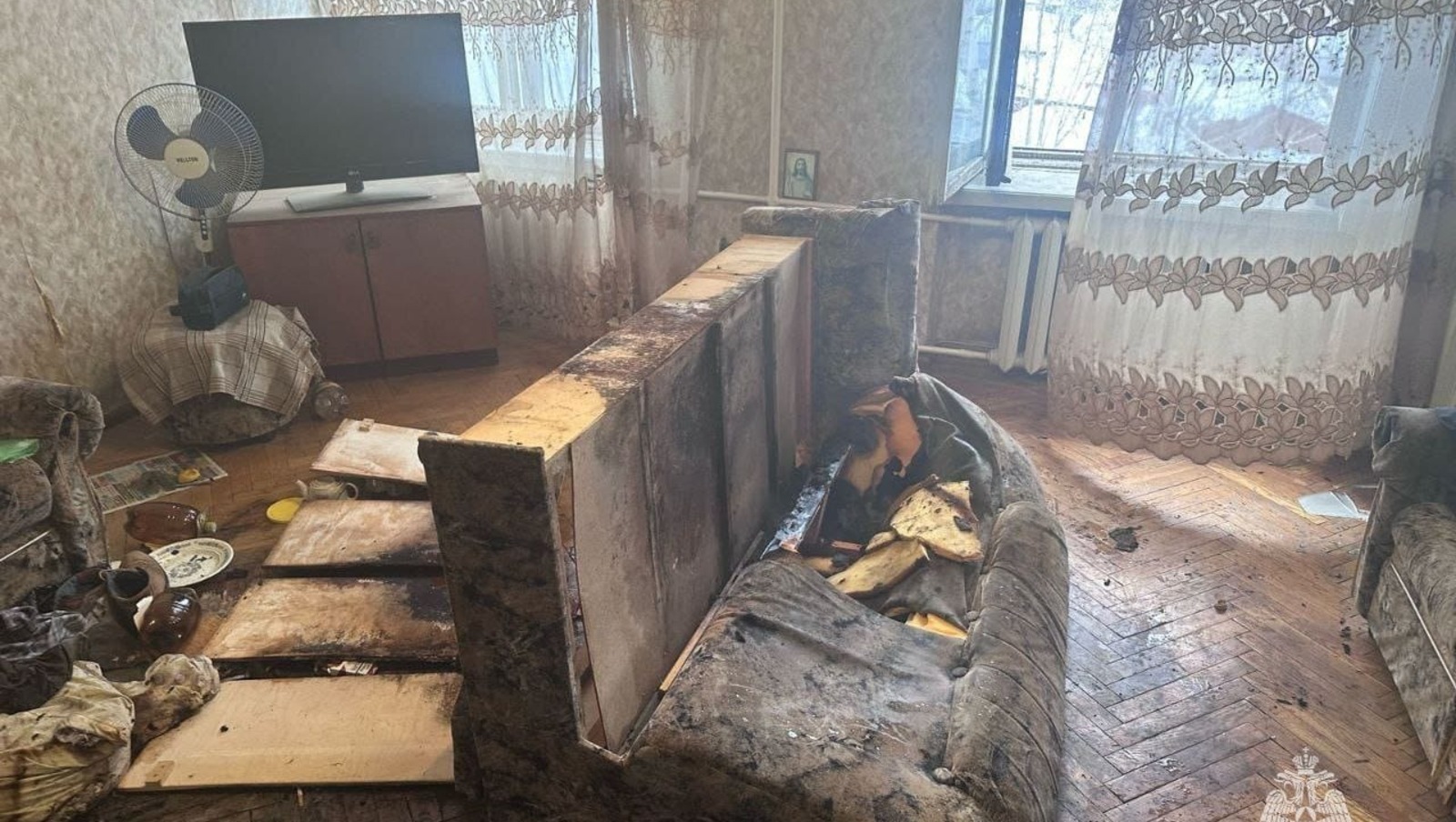 В Башкирии причиной пожара стала непотушенная сигарета
