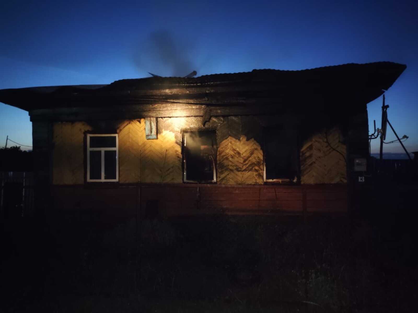 Пожар в Мечетлинском районе Башкирии