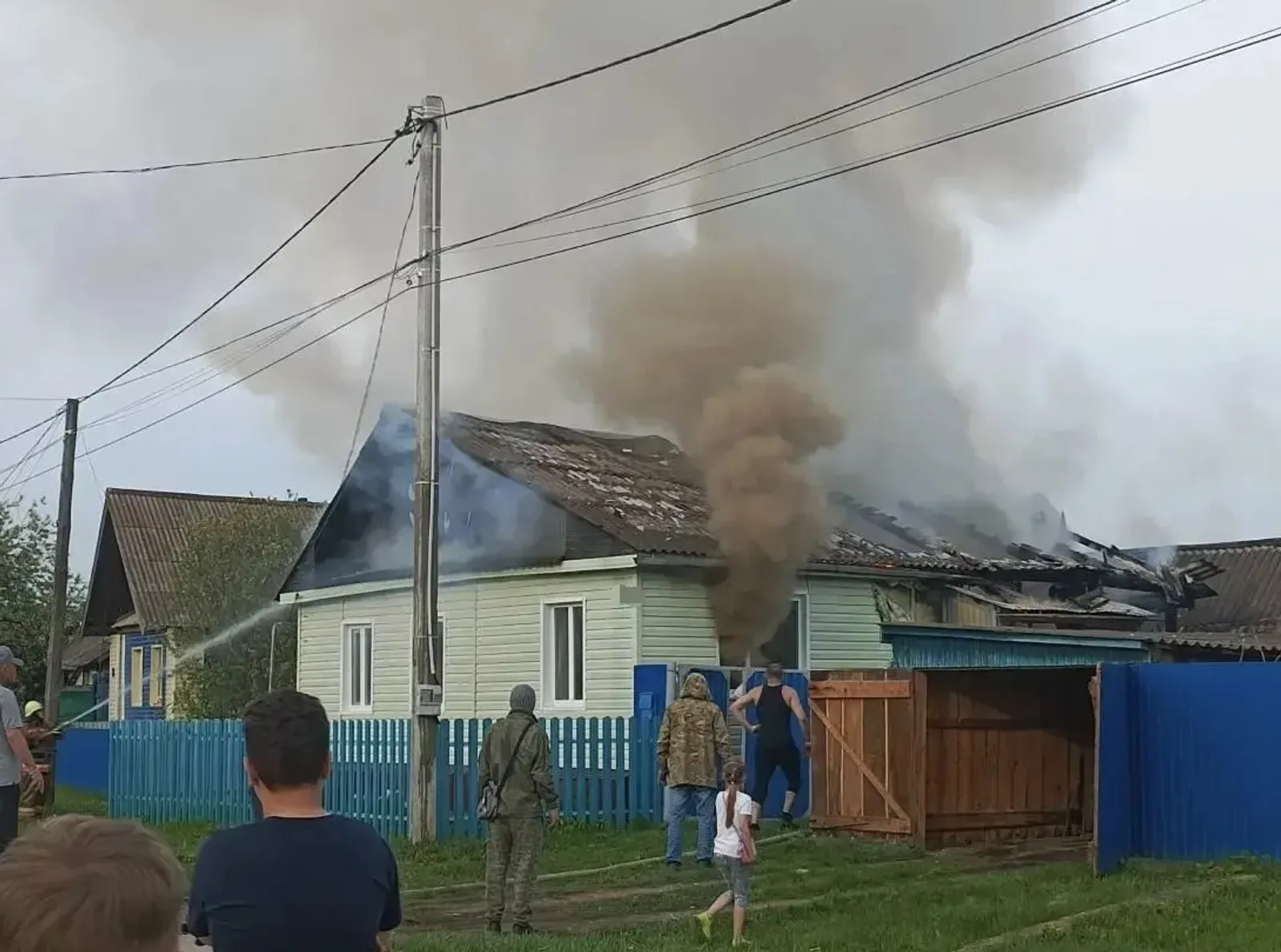 Площадь пожара в селе Большеустьикинское Башкири составила 118 кв. м.