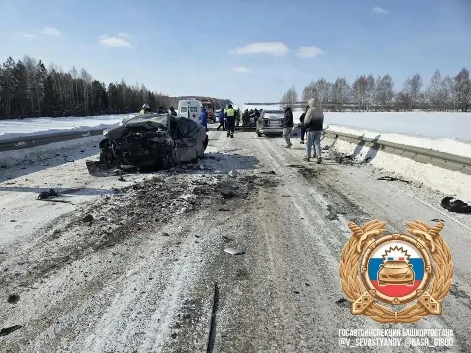 На трассе Бирск-Тастуба-Сатка Башкирии при ДТП погибли пять человек