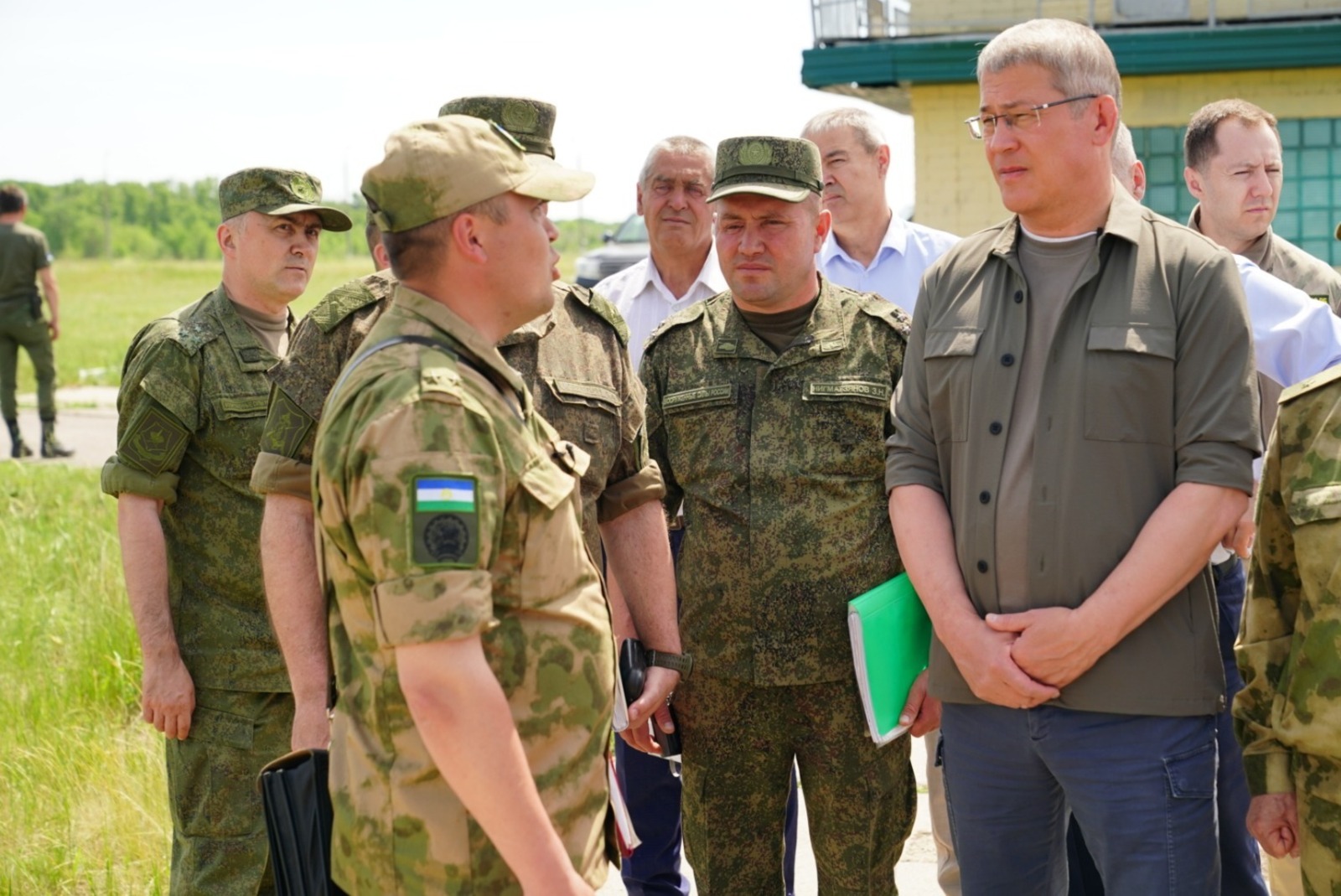 Глава Башкирии побывал на месте боевого слаживания полка "Башкортостан "