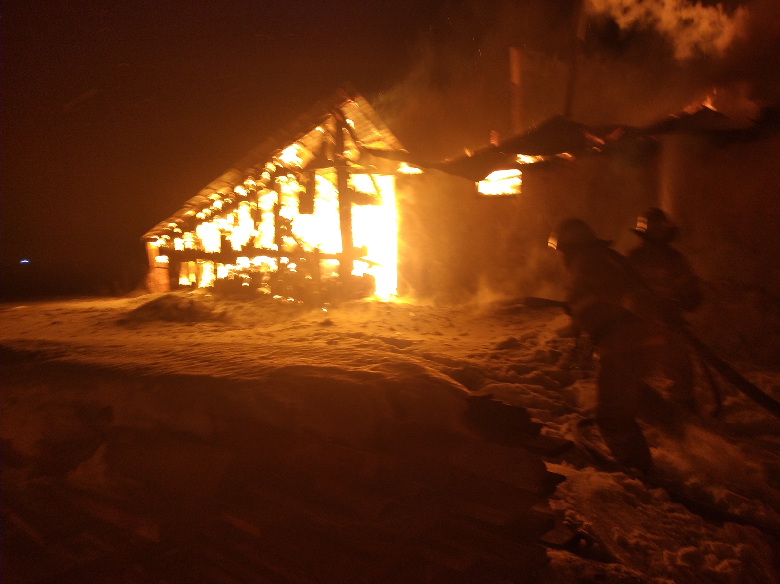 Сегодня произошел пожар в селе Большеустьикинское