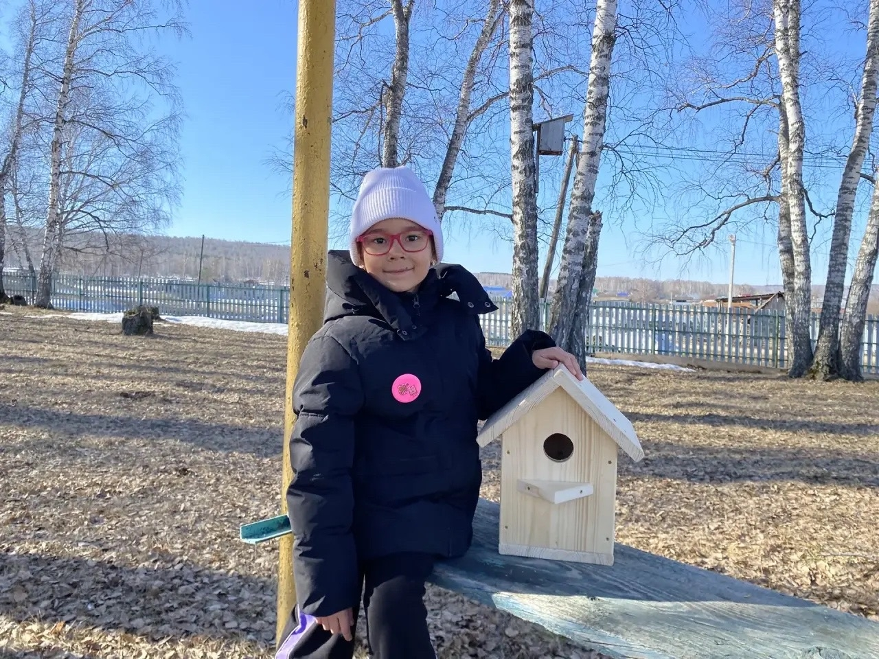 Первоклассники Мечетлинского района с родителями сделали скворечники